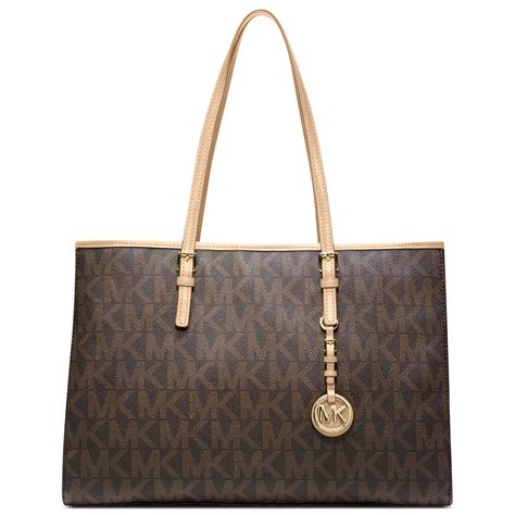 michael kors jet set large portemonnee|Jet Set Travel Large Signature Logo Quarter.